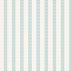 Tilda 110 Tea Towel Basics, Scone Stripe Teal - fondo chiaro con Righe puntinate Ottanio Tilda Fabrics - 1