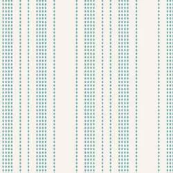 Tilda 110 Tea Towel Basics, Spungecake Stripe Teal - fondo chiaro con Righe puntinate Ottanio Tilda Fabrics - 1