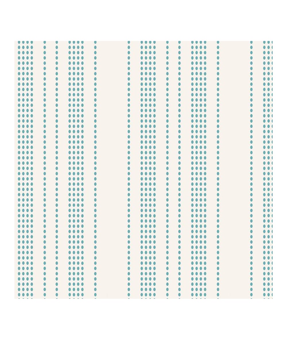 Tilda 110 Tea Towel Basics, Spungecake Stripe Teal - fondo chiaro con Righe puntinate Ottanio Tilda Fabrics - 1