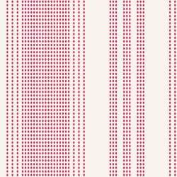 Tilda 110 Tea Towel Basics, Shortcake Stripe Red - fondo chiaro con Righe puntinate Rosso Tilda Fabrics - 1