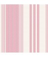Tilda 110 Tea Towel Basics, Shortcake Stripe Red - fondo chiaro con Righe puntinate Rosso Tilda Fabrics - 1