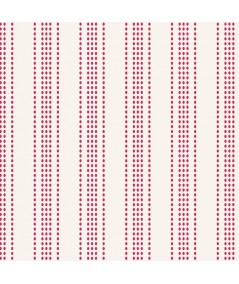 Tilda 110 Tea Towel Basics, APPLE Cake Stripe Red - fondo chiaro righe a pois rosso Tilda Fabrics - 1