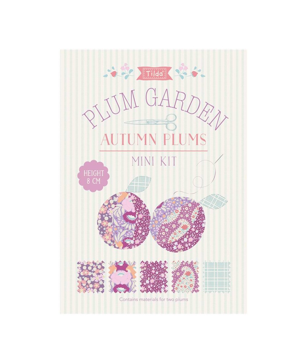 Tilda PlumGarden, Kit Mini Prugne - Mini Kit AUTUMN PLUMS (2 prugne da circa 8 cm) Tilda Fabrics - 1