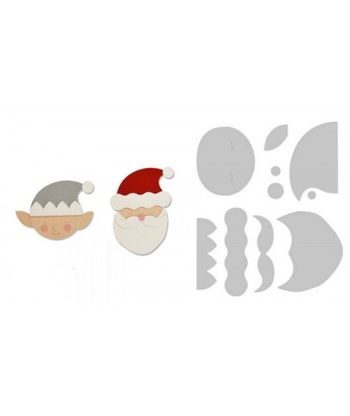 Bigz Die Santa & Elf by Olivia Rose Sizzix - Big Shot - 1