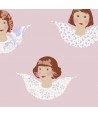 Tilda 110 Old Rose Angel Scraps, Tessuto Angeli su Rosa Tilda Fabrics - 1