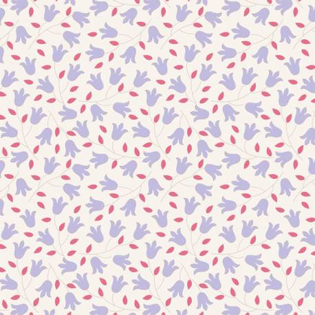 Tilda 110 Sophie, Tessuto Rose Blu su Panna Tilda Fabrics - 1