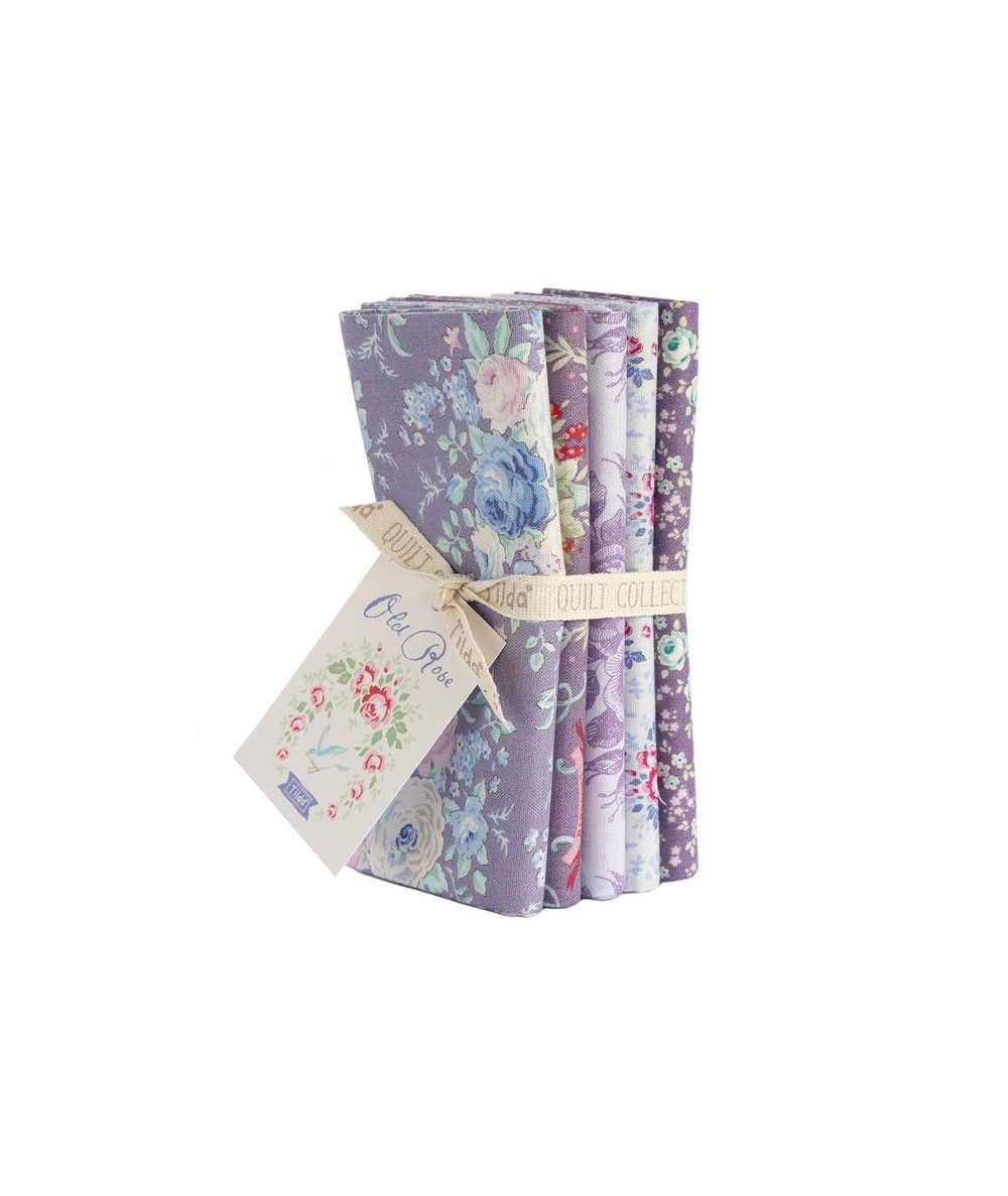 Tilda Old Rose Fat Quarter, Pacchetto di 5 tessuti 50 x 55 cm, colore Lilla -Lavanda Tilda Fabrics - 1 Tilda Old Rose Fat Quarter, Pacchetto di 5 tessuti 50 x 55 cm, colore Lilla -Lavanda Tilda Fabrics - 1