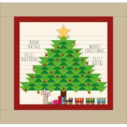 Kit Pannello Patchwork Albero di Natale Roberta De Marchi - 1