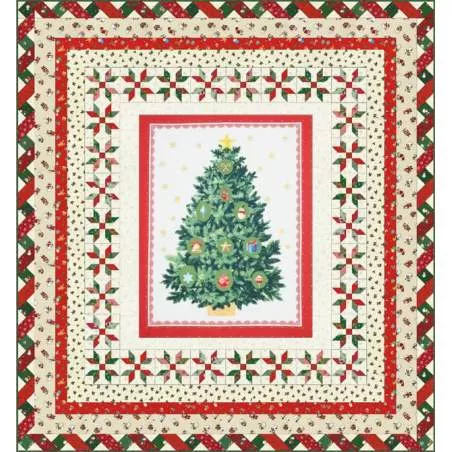 Cartamodello Gratuito in PDF - Under The Christmas Tree Lecien Corporation - 1