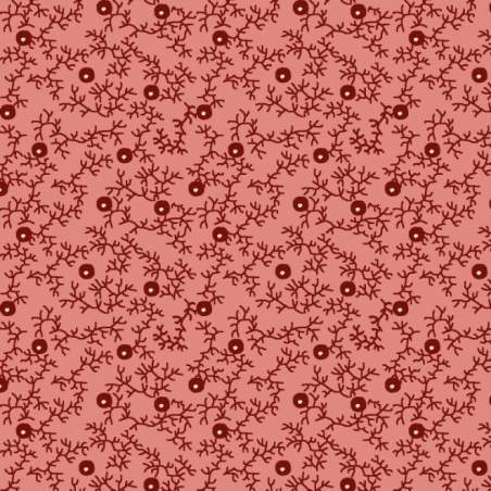 EQP Contemporary Classics - Blackberry Hedge - Coral Pink EQP Textiles - Ellie's Quiltplace - 1