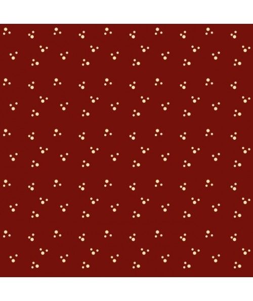 EQP Contemporary Classics - Paw Prints - Cranberry Red Ellie's Quiltplace Textiles - 1