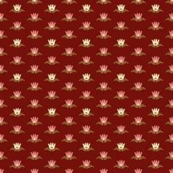 Contemporary Classics - Water Lily - Cranberry Red Ellie's Quiltplace Textiles - 1