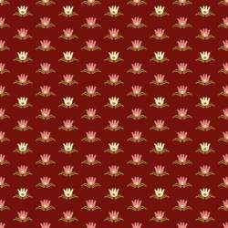 EQP Contemporary Classics - Water Lily - Cranberry Red Ellie's Quiltplace Textiles - 1