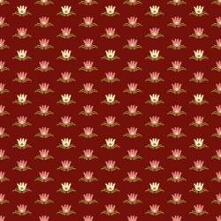 Contemporary Classics - Water Lily - Cranberry Red Ellie's Quiltplace Textiles - 1