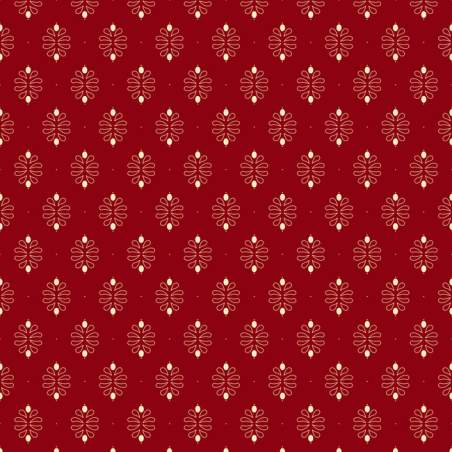 EQP Past & Present - Damask - Ruby Red EQP Textiles - Ellie's Quiltplace - 1