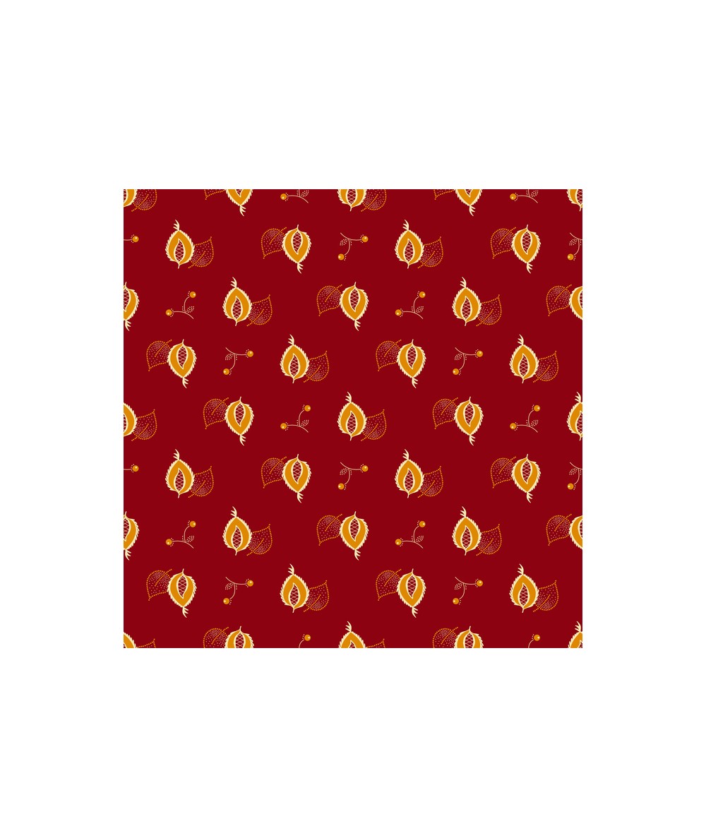 EQP Past & Present - Leaves & Berries - Ruby Red EQP Textiles - Ellie's Quiltplace - 1 EQP Past & Present - Leaves & Berries - Ruby Red EQP Textiles - Ellie's Quiltplace - 1
