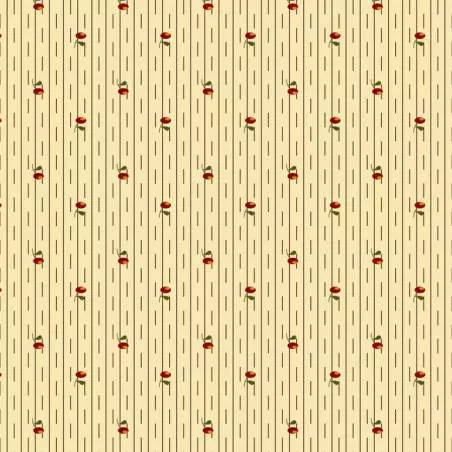 EQP Past & Present - Posies - Ecru EQP Textiles - Ellie's Quiltplace - 1