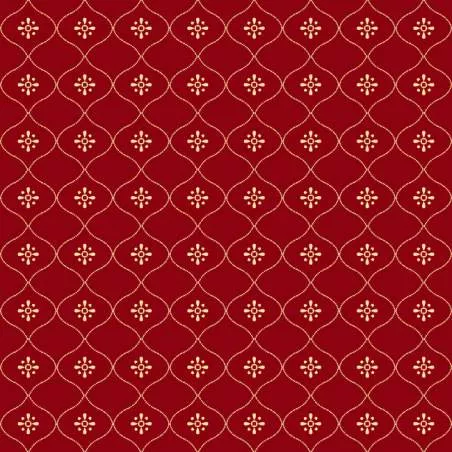 EQP Past & Present - Vintage Wallpaper - Ruby Red EQP Textiles - Ellie's Quiltplace - 1