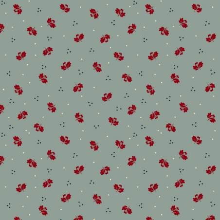 EQP Remembering Tomorrow - Happy Harvest - Stone Blue EQP Textiles - Ellie's Quiltplace - 1