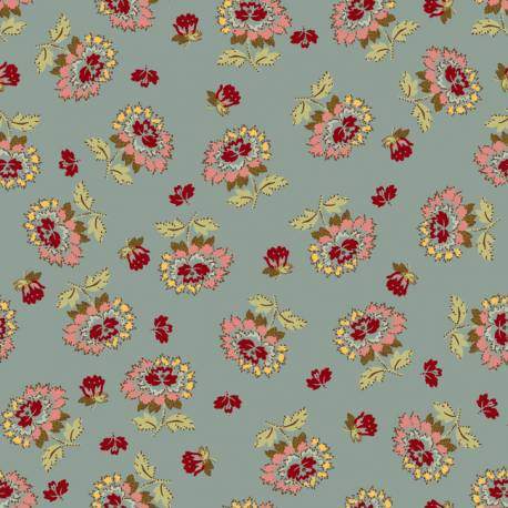 EQP Remembering Tomorrow - Wild Roses - Stone Blue EQP Textiles - Ellie's Quiltplace - 1 EQP Remembering Tomorrow - Wild Roses - Stone Blue EQP Textiles - Ellie's Quiltplace - 1