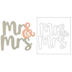 Bigz Die Mr. & Mrs. by Samantha Barnett Sizzix - Big Shot - 2