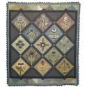 A Rainbow Garden Quilt - Cartamodello Quilt con Applique in Lana, 64 x 74 pollici, by Heart to Hand Heart to Hand - 1