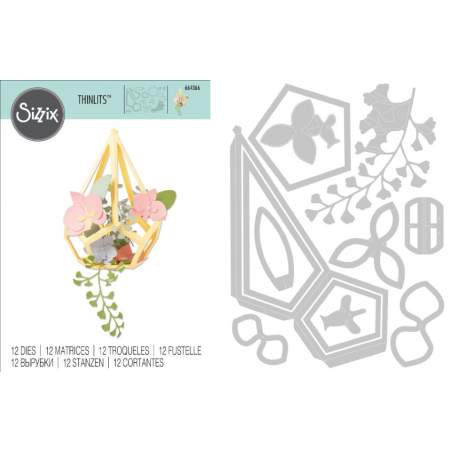 Thinlits Die - Set 12PK Teardrop Terrarium Sizzix - Big Shot - 1