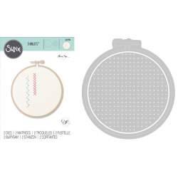 Thinlits Die - Set 2PK Embroidery by Olivia Rose Sizzix - Big Shot - 1