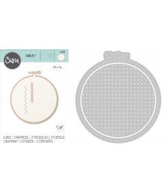 Thinlits Die - Set 2PK Embroidery by Olivia Rose Sizzix - Big Shot - 1
