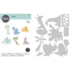 Thinlits Die - Set 9PK Dinosaurs by Pete Hughes Sizzix - Big Shot - 1