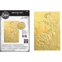 3-D Textured Impressions Embossing Folder - Roses by Tim Holtz® Sizzix - Big Shot - 1