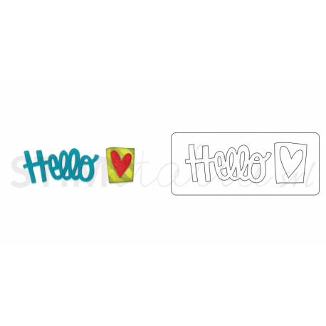Sizzix, Originals Die - Phrase, Hello n2 by Stephanie Ackerman Sizzix - Big Shot - 2
