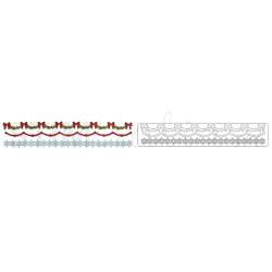 Sizzlits Decorative Strip Die - Holly, Beaded & Snowflake Garland by Tim Holtz Sizzix - Big Shot - 2
