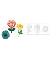 Sizzlits Die Set 3PK - Garden Variety Set by Scrappy Cat Sizzix - Big Shot - 2