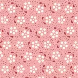 Tilda 110 Meadow Basics Peach, Tessuto con Fiori su fondo Pesca Tilda Fabrics - 1