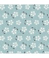 Tilda 110 Meadow Basics Teal, Tessuto con Fiori su fondo Ottanio Tilda Fabrics - 1