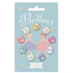 Tilda Meadow Basics 9 Bottoni Rivestiti da 12 mm Tilda Fabrics - 1