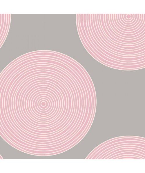 Tilda 274 Luna Pink/Grey Wide Back, Tessuto per Retro Quilt Grigio e Rosa