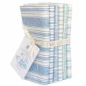 Tilda Tea Towel Basics, Bundle 6 Fat Quarter 50 x 55 cm Blu e Ottanio Tilda Fabrics - 1