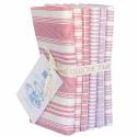 Tilda Tea Towel Basics, Bundle 6 Fat Quarter 50 x 55 cm - RED/ PLUM , rosso e prugna Tilda Fabrics - 1