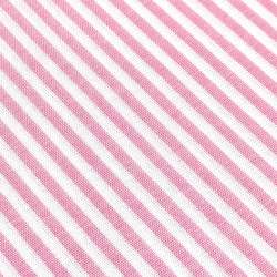 Tessuto Sostenuto Tinto in Filo a Righe Rosa e Bianche, h150 Roberta De Marchi - 2