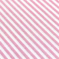Tessuto Sostenuto Tinto in Filo a Righe Rosa e Bianche, h150 Roberta De Marchi - 2