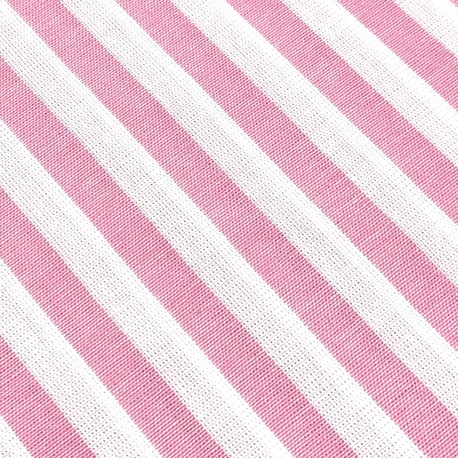 Tessuto Sostenuto Tinto in Filo a Righe Rosa e Bianche, h150 Roberta De Marchi - 2