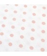 Tessuto Piquet Fondo Bianco con Pois Rosa, h150 Roberta De Marchi - 2