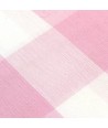 Tessuto Sostenuto Tinto in Filo Fondo Bianco con Quadroni Rosa, h145 Roberta De Marchi - 2 Tessuto Sostenuto Tinto in Filo Fondo Bianco con Quadroni Rosa, h145 Roberta De Marchi - 2