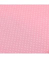 Tessuto Stampato Fondo Rosa con piccoli Pois Bianchi, h145 Roberta De Marchi - 2