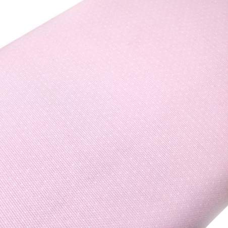 Tessuto Piquet Fondo Rosa con micro Pois Bianchi, h150 Roberta De Marchi - 1