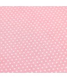 Tessuto Stampato Fondo Rosa con piccoli Pois Bianchi, h145 Roberta De Marchi - 2 Tessuto Stampato Fondo Rosa con piccoli Pois Bianchi, h145 Roberta De Marchi - 2