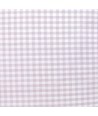 Tessuto Tinto in Filo Fondo Bianco con Quadretti Glicine, h150 Roberta De Marchi - 1