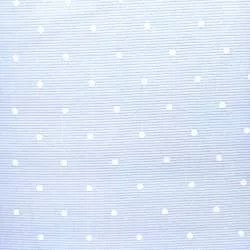Tessuto Piquet Fondo Azzurro con Pois Bianchi, h150 Roberta De Marchi - 1